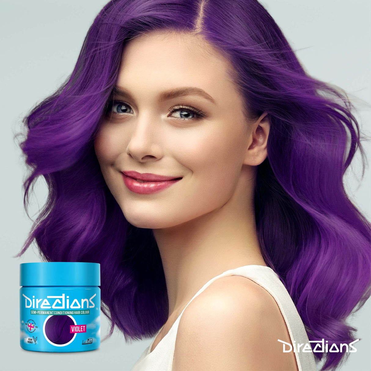 Directions Semi Permanent Hair Dye - Violet (4 x100ml)