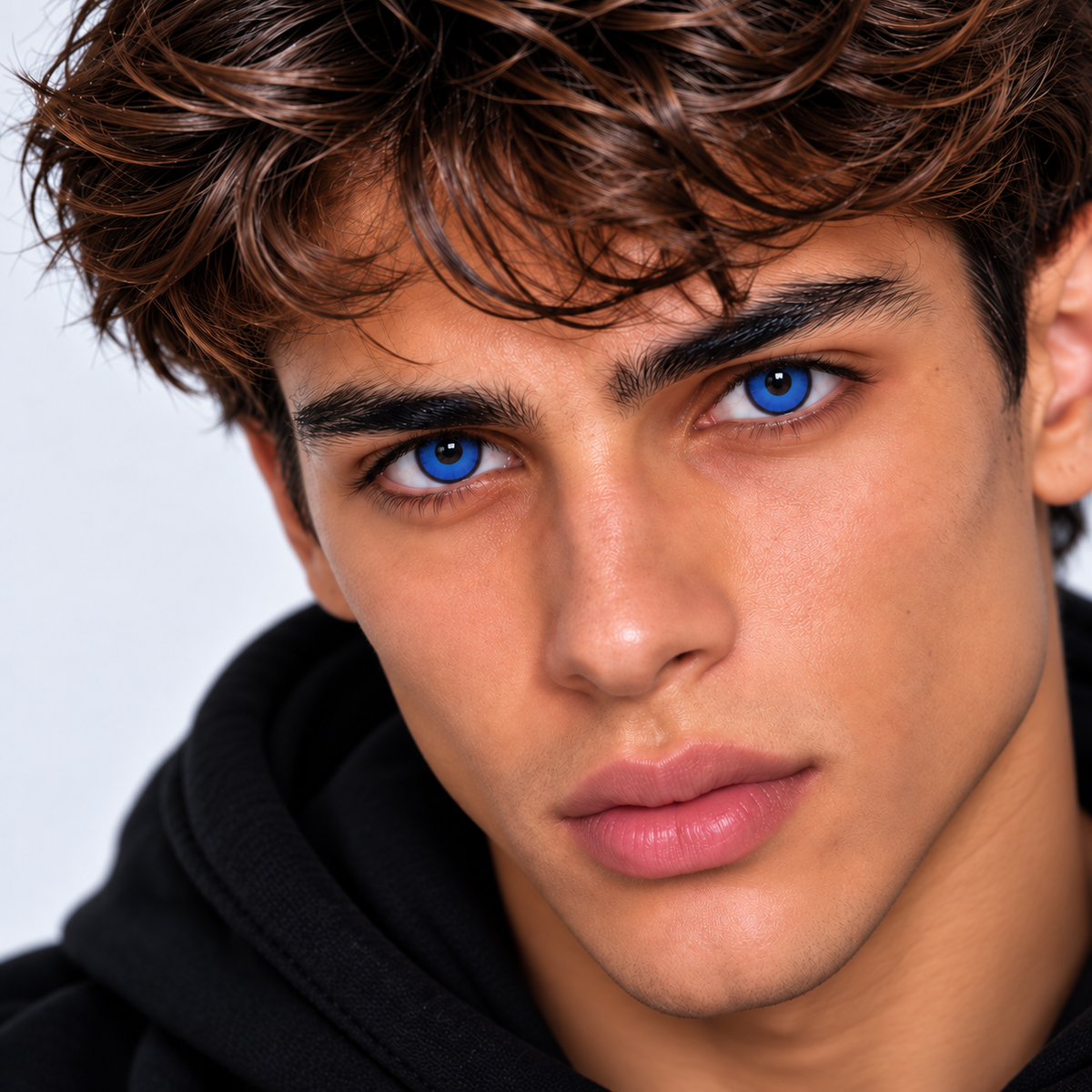Billy Boy Blue UV Halloween Contact Lenses - 1 Day