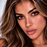 Orange Werewolf Halloween Contact Lenses - 1 Day