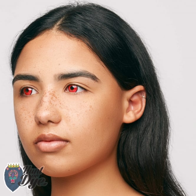 Vino Red UV Halloween Contact Lenses - 1 Year